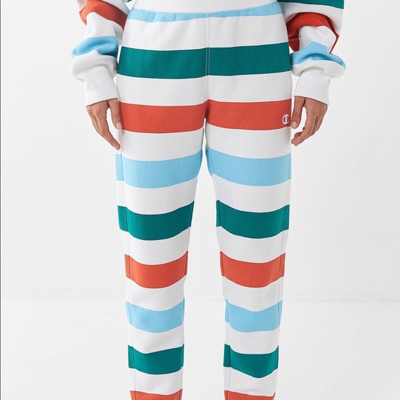 Champion Pants - Champion&UO Rainbow Stripe Sweatpants size small